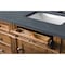 James Martin Vanities Brittany 60in Single Vanity, Saddle Brown w/ 3 CM Charcoal Soapstone Quartz Top 650-V60S-SBR-3CSP - alternate 2